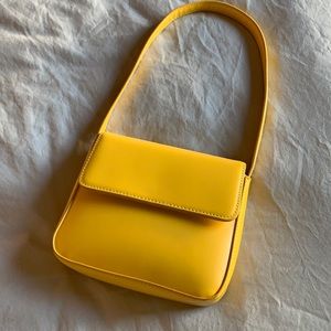 URBAN OUTFITTERS Yellow Square Baguette Bag